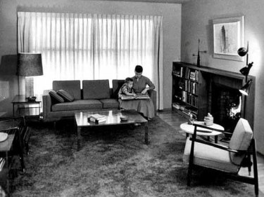 Our living room in Monterey circa 1956